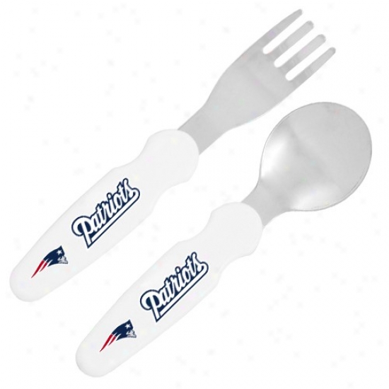 Recent England Patriots Stainless Steel Fork & Spoon Set