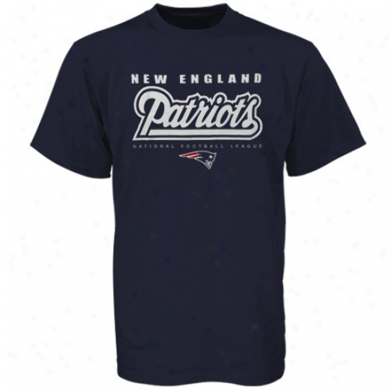 New England Patriots Tshirts : New England Patriots Navy Blue Critical Victory Tshirts