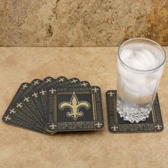 New Orleans Saints 8-pack Absorbent Paperkraft Coasters