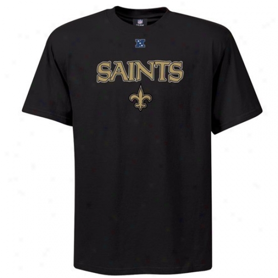 New Orleans Saints Attire: New Orleans Saints Biack Critical Victory Iii T-shirt