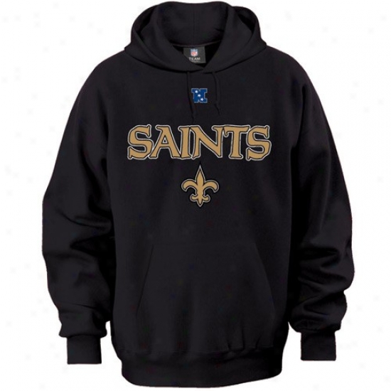 New Orleans Saints Stuff: New Orleans Saints Black Critical Victory Iii Hoody Sweatshirt