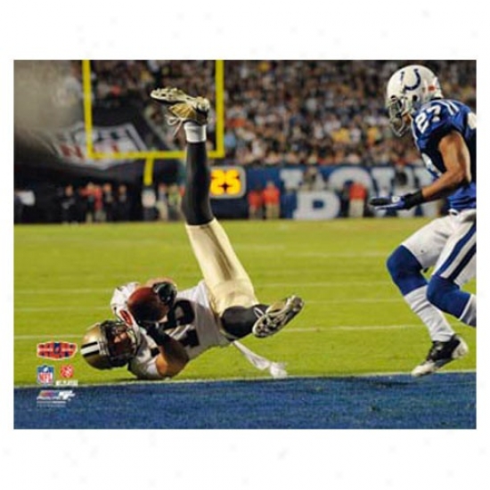 "Repaired Orleans Saints Super Bowl Xliv Champions #16 Pierce Moore 2-point Convresion 11"" X 14"" Matted Photo"