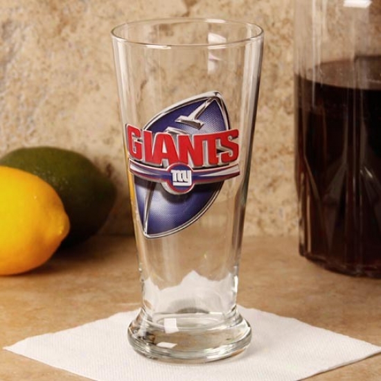 New York Giants 16.5 Oz. Enhanced Hi-def Flared Pilsner Glass