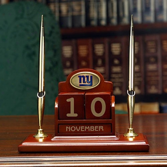 New York Giants Calendar Desk Set