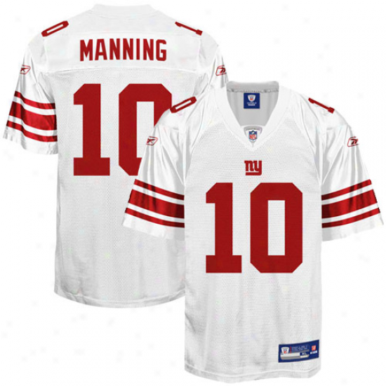 New Yrk Giants Jerseys : Reebok Nfl Equipment New York Giants #10 Eli Manning White Authentic Football Jerseys