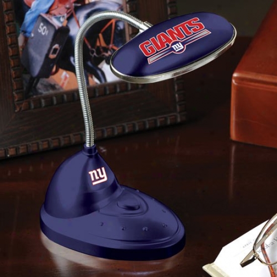 New York Giants Navy Azure Led Desk Lamp