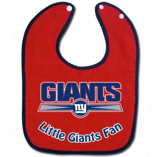 New York Giants Red Little Giants Fan Bib