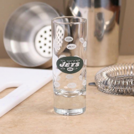 New York Jets 2.5oz Satin Draw with the ~ing-needle Stomachic Shot Glass