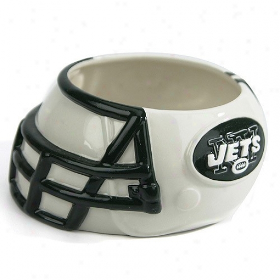 New York Jets Ceramic Helmet Bowl