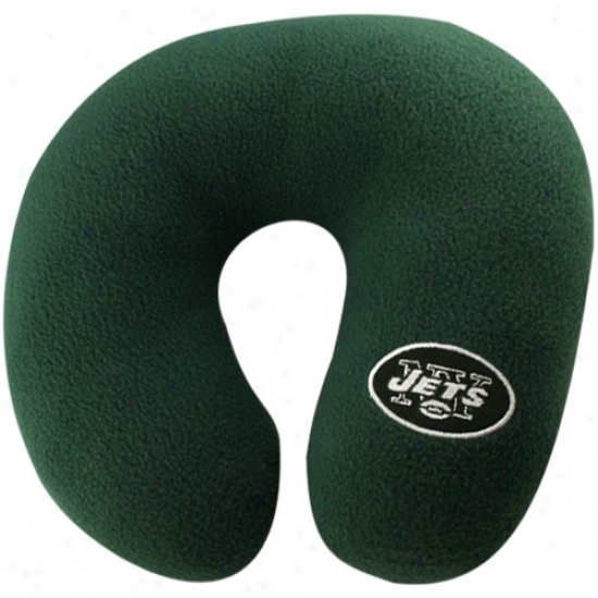 New York Jets Geen Neck Support Travel Pillow