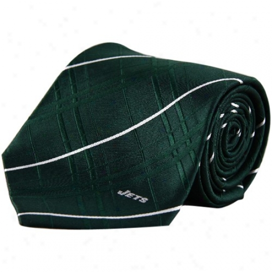 New York Jets Green Oxford Woven Tie