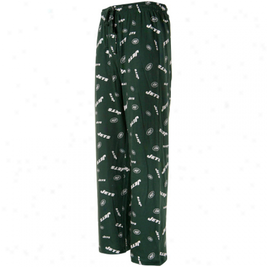 New York Jets Green Team Faothful Ii Pajama Pants