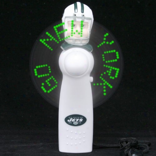 New York Jets White Light-up Player Fan