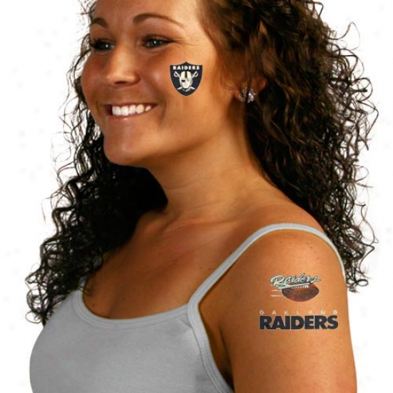 Oakland Raiders Temporary Tattoos