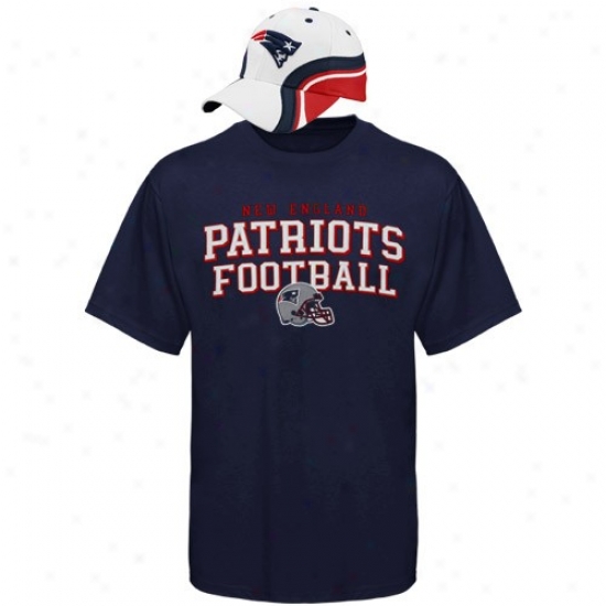 Patriots Dress: Reebok Patriots Rivalry Hat & T-shirt Combo Set
