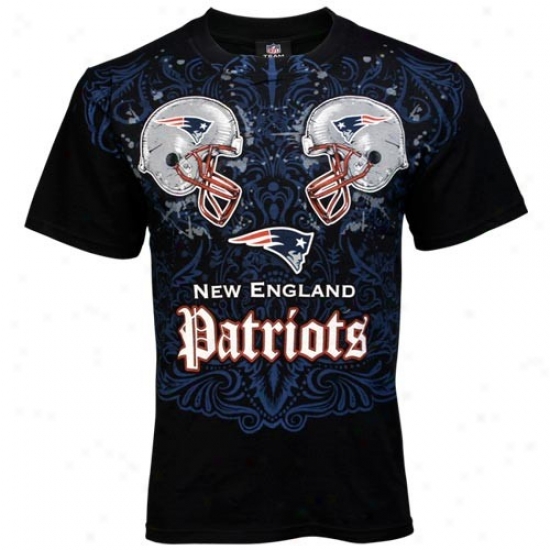 Patriots Shirt : Patrriots Black Faceoff Shirt