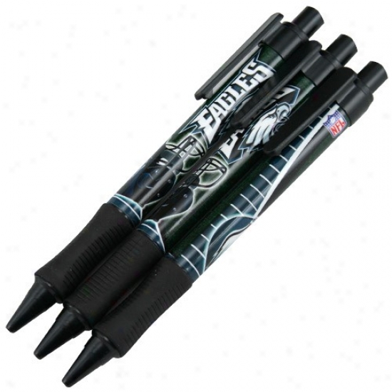 Phladelphia Eagles 3-pack Sof-grip Pen Set