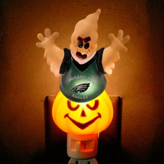 Philadelphia Eagles Halloween Ghost Night Light