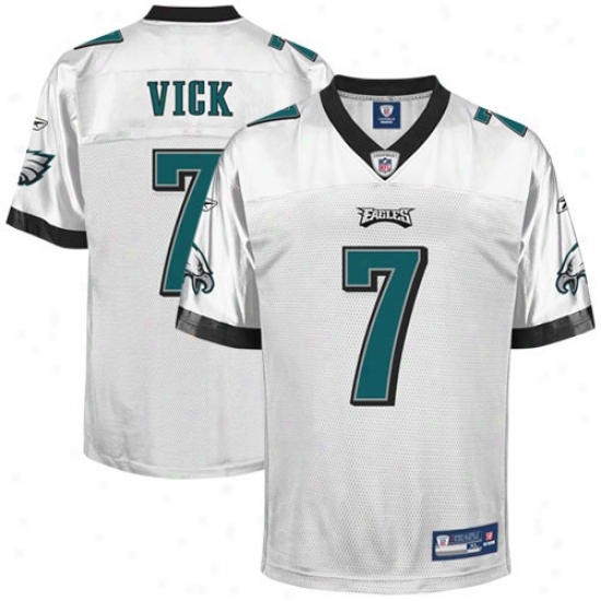 Philly Eagles Jerseys : Reebok Nfl Equipment Philly Eagles #7 Michael Vick White Replica Football Jerseys