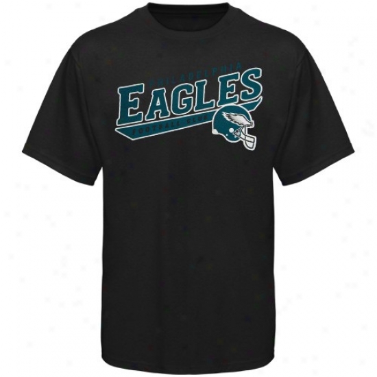Philly Eagles T Shirt : Reebok Philly Eagles Black The Appoint Is Tails T Shirt