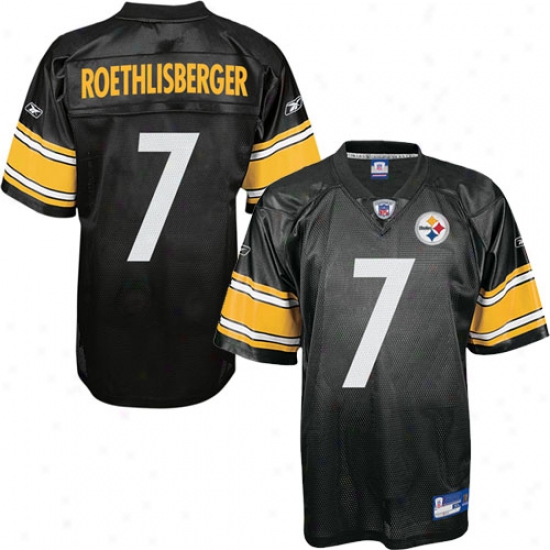 Pit Steelers Jersey : Reebok Nfl Equipment Pitt Steelers #7 Ben Roethlisberger Black Toddler Replica Football Jersey