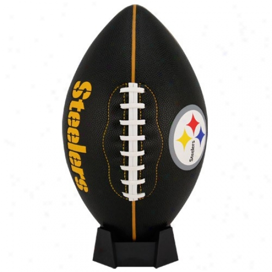 Pittsburgh Steelers Black Pt-6 Full Size Composite Football