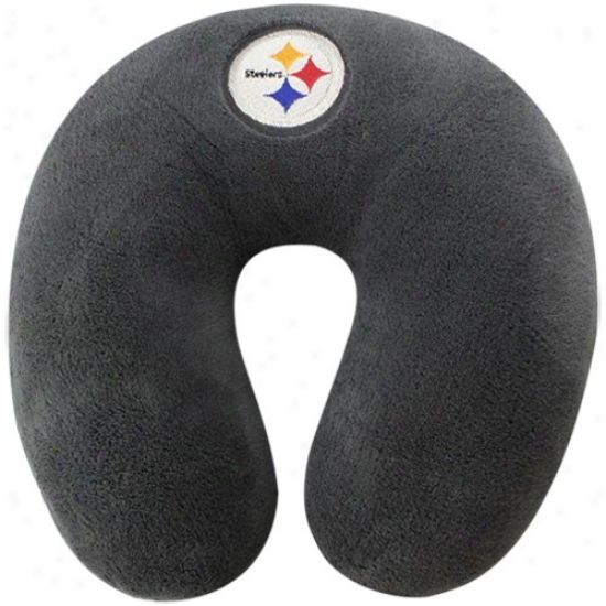 Pittsburgh Steelers Youth Gray Neck Carry on Travel Pilllow