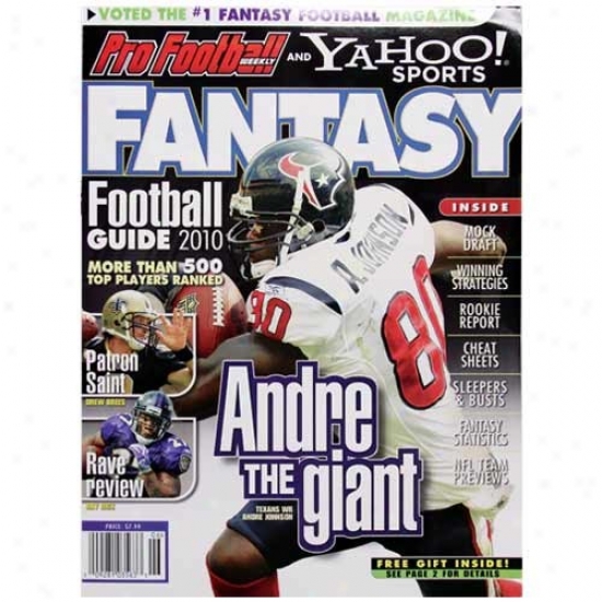 Pro Football Weekly And Yahoo! Sports Fantasy Football Guide 2010 Magazine