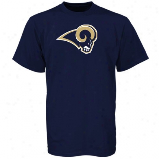 Rams Tshirt : Reebok Rams Preschool Navy Blue Logo Premier Tshirt