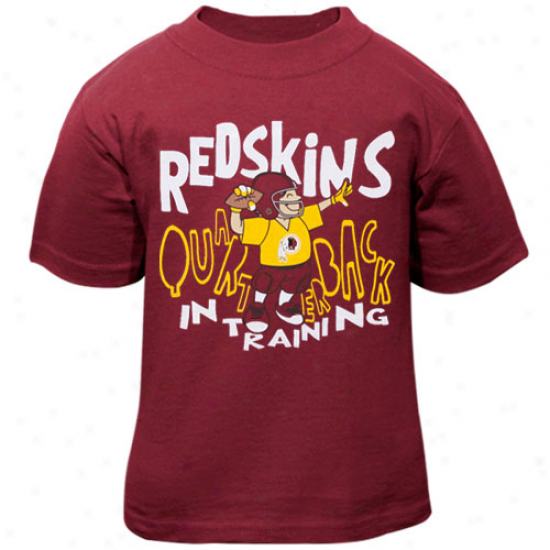 Redskins Tshirts : Reebok Redskins Toddler Burgundy Quarterback In Training Tshirts