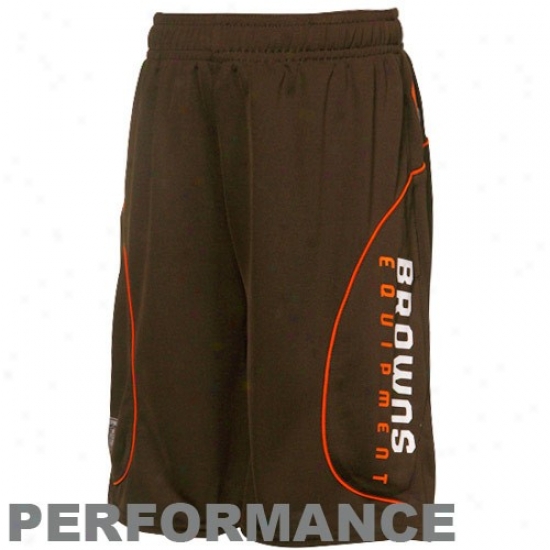 Reebok Clevekand Browns Youth Brown Performance Shorts