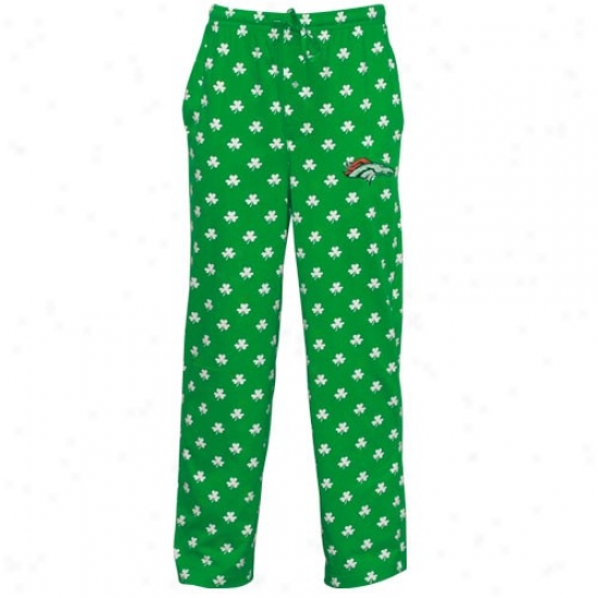 Reebol Denver Brondos Kelly Green St. Patrick's Day Shamrock Pajama Pants