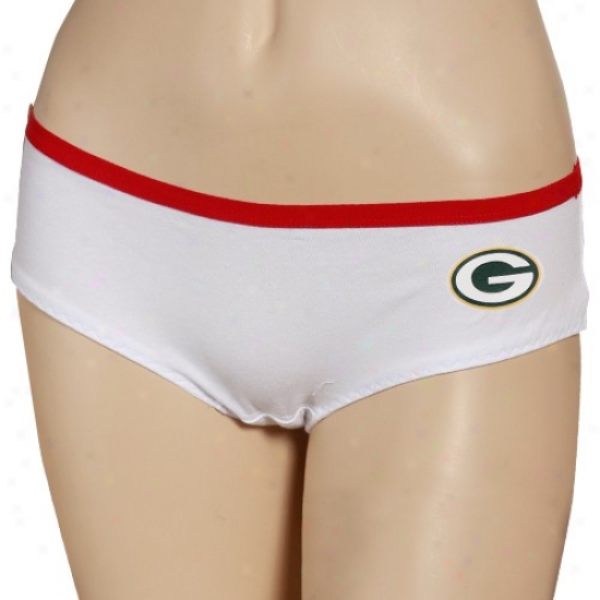 Reebok Green Bark Packers Ladies White Cupid's Arrow Panties