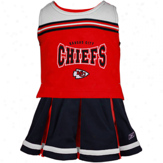 Reebok Kansas City Chiefs Preschool Black 2-piece Cheerleaded Set