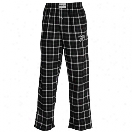 Reebok Oakland Raider Black Tailgate Pajama Pants