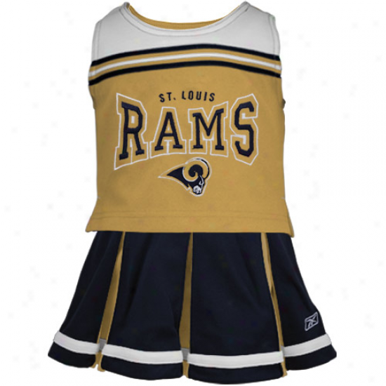 Reebok St. Louis Rams Toddler Navy Blue 2-piece Cheerleader Set