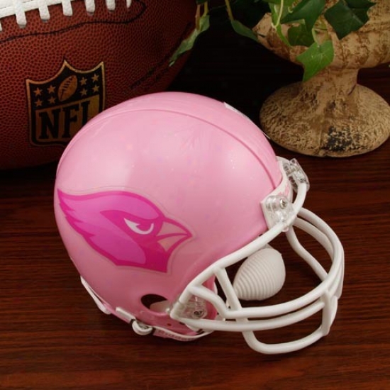 Riddell Arizona Cardinals Pinnk Breast Cancer Mini Helmet