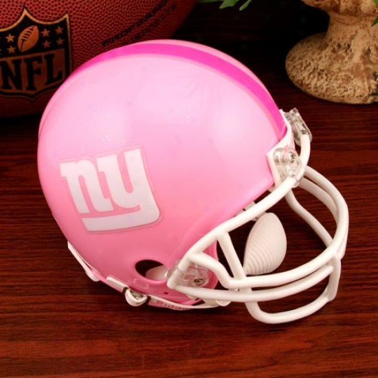 Riddell New York Giants Pink Breast Cancer Mini Helmet