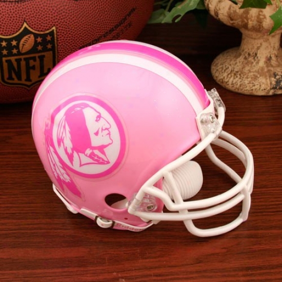 Riddell Washjngton Redskins Pink Breast Cancer Mini Helet