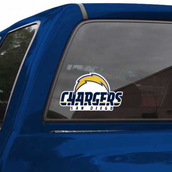 "szn Diego Chargers 8"" X 8"" Color Team Logo Car Dscal"