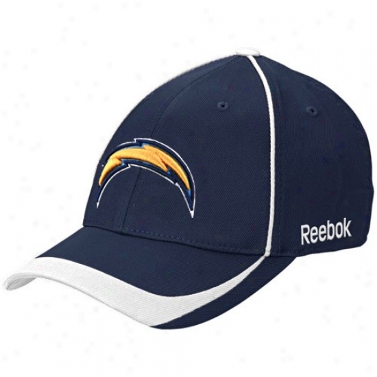 San Diego Chargers Gear: Reenok San Diego Chargers Ships Blue Blower Reach Fit Hat