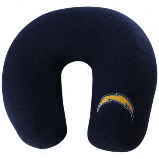 San Diego Chargers Navy Blue Neck Support Travel Pillow