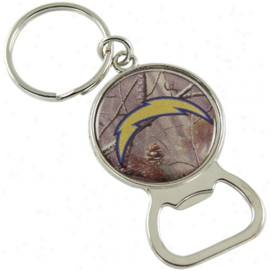 San Diego Chargers Real Tree Camo Bottle Opener Keychain