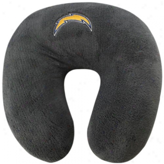 San Diego Chargers Youth Gray Neck Support Travel Pillow