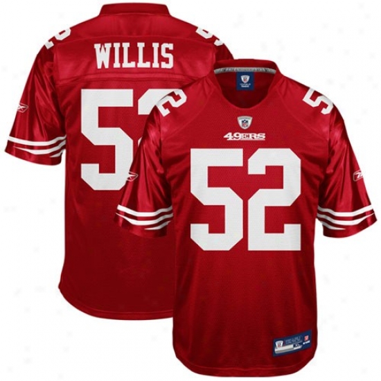 San Francisco 49ers Jerseys : Reebok Nfl Equipment San Francisco 49ers #52 Patrick Willis Cardinal Replica Football Jerseys