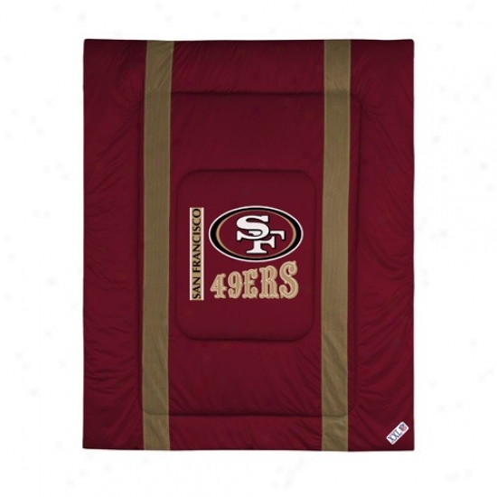 San Francisco 49ers Quwen/full Size Sideline Comforter