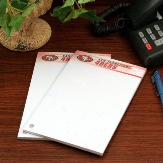 San Francisco 49ers Two-pack 5'' X 8'' Team Logo Notepads