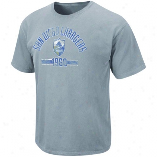 Sandiego Charger Tshirt : Sandiego Charger Light Blue Legacy Vintage Stadium Wear Tshirt