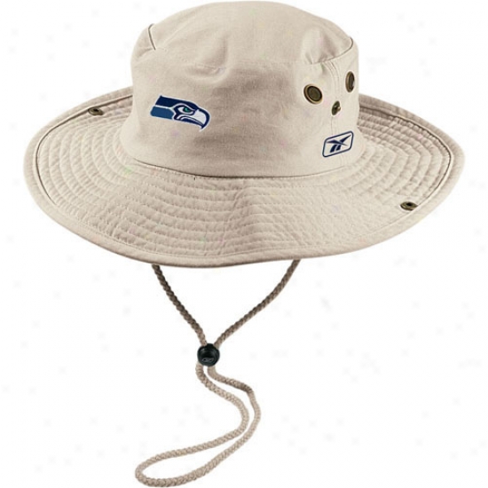 Seahawks Hat : Reebok Srahawks Khaji Safari Fitted Hat