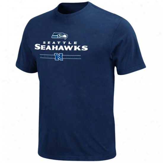 Seattle Seahawk Shirt : Seattle Seahawk Navy Blue Critical Victory Shirt